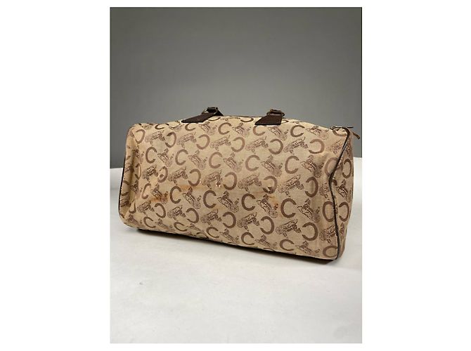 Céline Borsa a tracolla in pelle beige Celine SAC 16 BESACE - vista 2