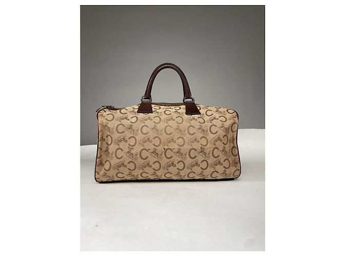 Céline Borsa a tracolla in pelle beige Celine SAC 16 BESACE - vista 4