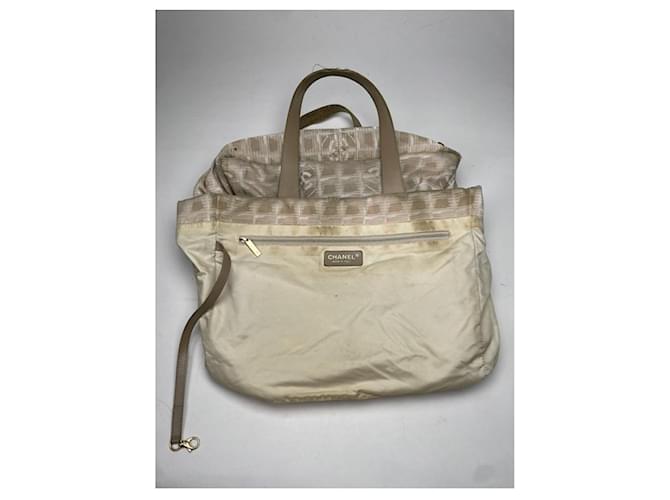 Timeless Chanel Beiger Polyester-Handtasche - Ansicht 3