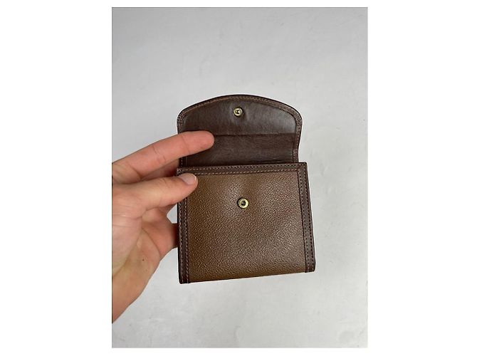 Portafoglio in pelle marrone Trussardi - vista 3