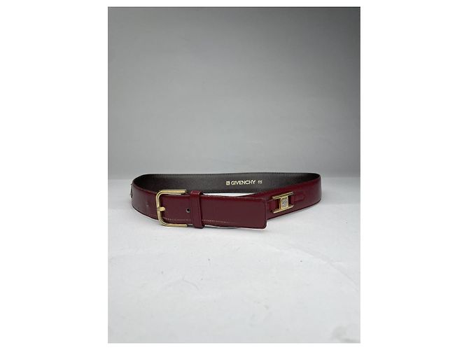 Cintura in pelle bordeaux Givenchy Bordò - vista 4