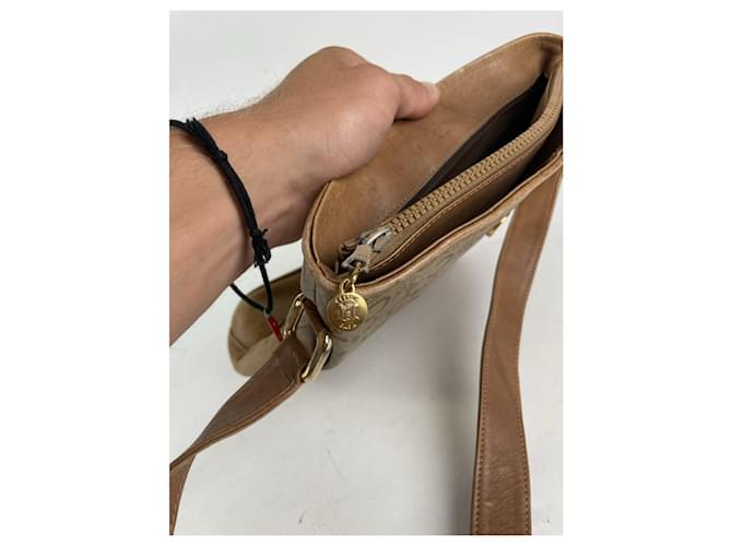 Triomphe Céline Borsa a secchiello in pelle marrone Celine - vista 3