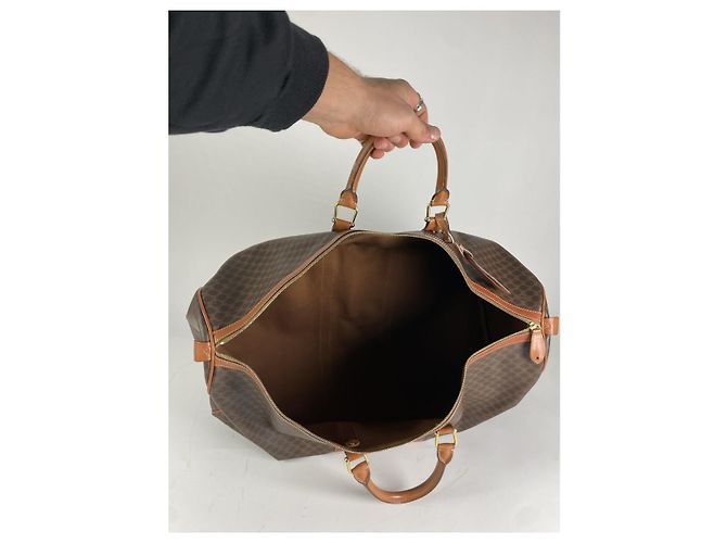 Céline Borsa da viaggio in pelle marrone Celine - vista 2