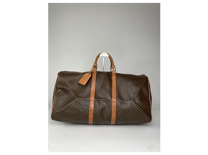 Céline Borsa da viaggio in pelle marrone Celine - vista 4