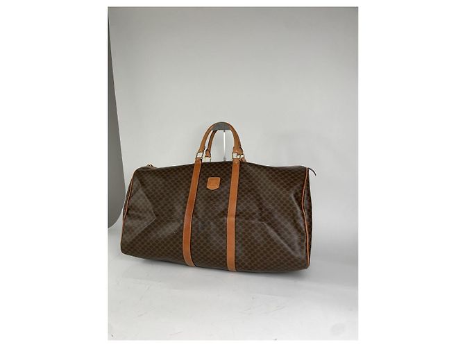 Céline Borsa da viaggio in pelle marrone Celine - vista 5