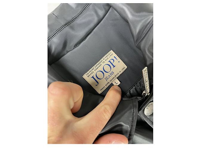 JOOP! Schwarze Lederjacke - Ansicht 5