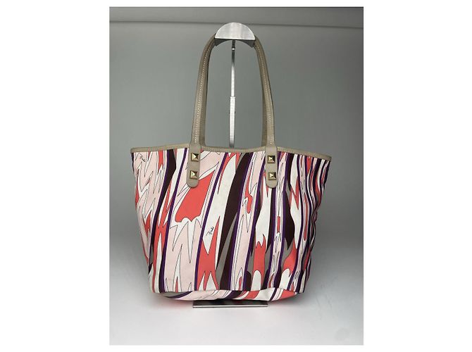 Emilio Pucci mehrfarbige Lederhandtasche Mehrfarben - Ansicht 3