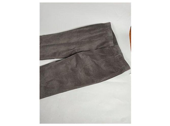 Hugo Boss Pantalón de algodón gris Boss - vista 4
