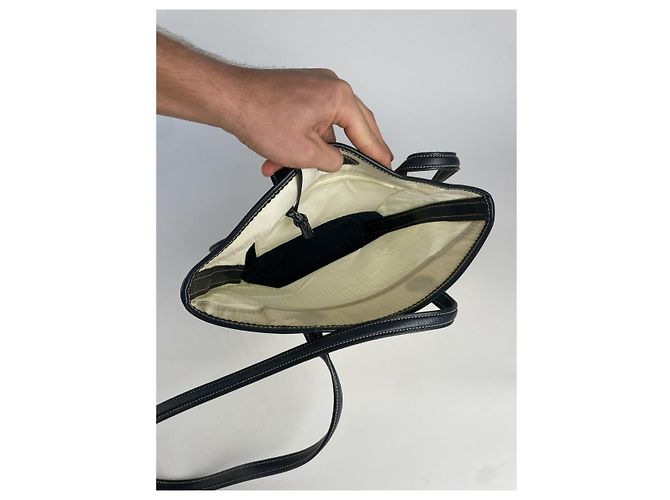 Borsa a mano in pelle bianca Loewe Puzzle Bianco - vista 2