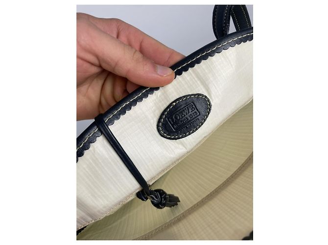 Borsa a mano in pelle bianca Loewe Puzzle Bianco - vista 4