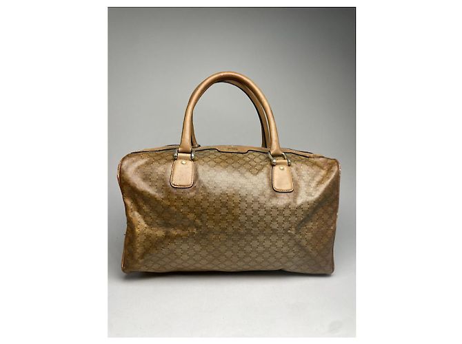 Céline Borsa in pelle marrone Celine Tabou - vista 2
