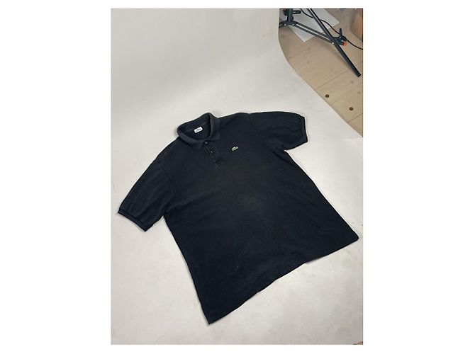 Polo de algodón negro Lacoste - vista 4