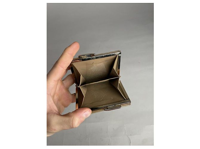 Pochette en lin beige Yves Saint Laurent - vue 5
