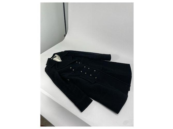 Anthrazitfarbener Wolltrenchcoat von Marc Jacobs Anthrazitgrau - Ansicht 2