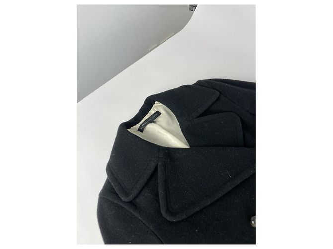 Anthrazitfarbener Wolltrenchcoat von Marc Jacobs Anthrazitgrau - Ansicht 3