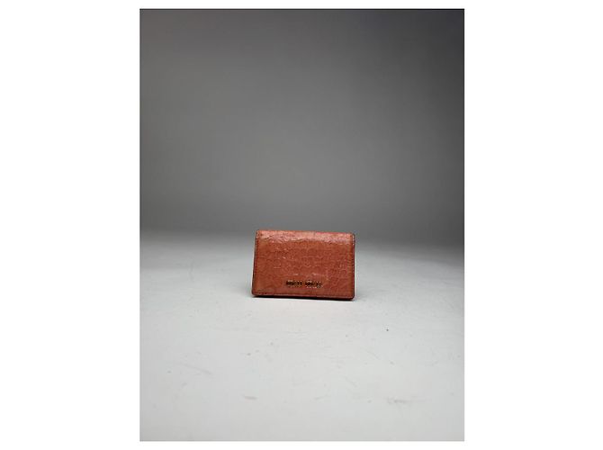 Borsa in pelle arancione Miu Miu - vista 5