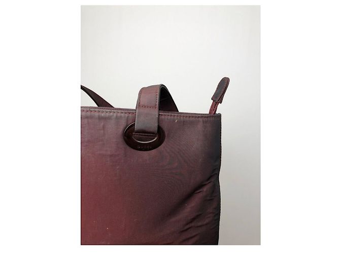 Borsa hobo in poliestere viola Gucci Porpora - vista 5