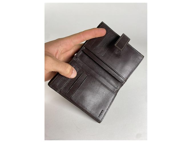 Billetera de cuero navy Loewe Puzzle Azul marino - vista 4