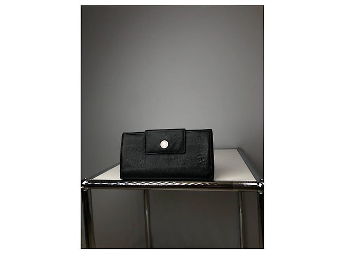 Bulgari Billetera de cuero negro Bvlgari - vista 3