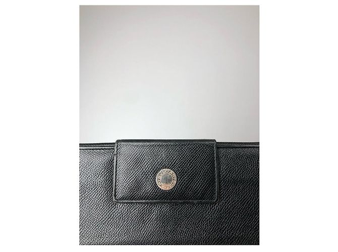 Bulgari Billetera de cuero negro Bvlgari - vista 5