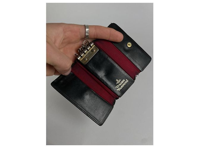 Borsa in pelle nera Vivienne Westwood Nero - vista 4