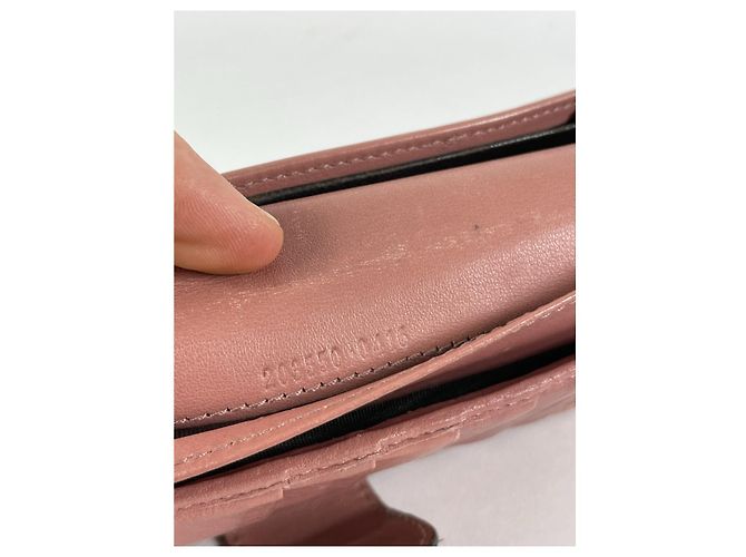 Portafoglio in pelle rosa Gucci Horsebit 1955 - vista 5