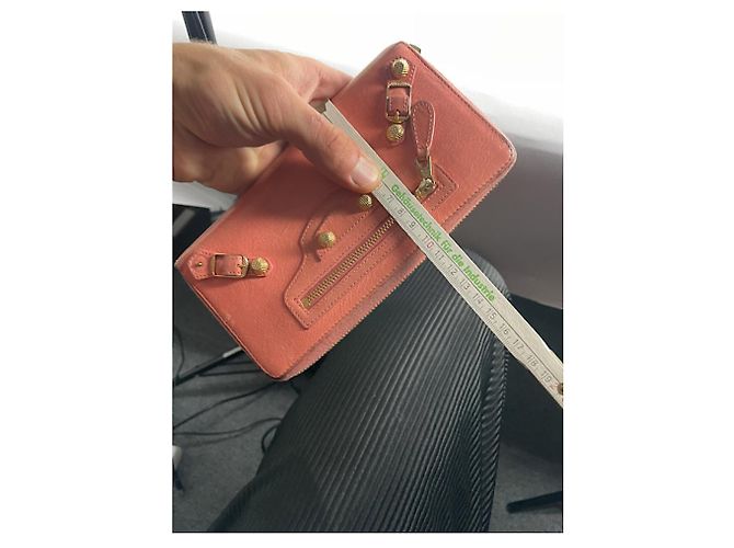 City Cartera de cuero naranja Balenciaga - vista 2