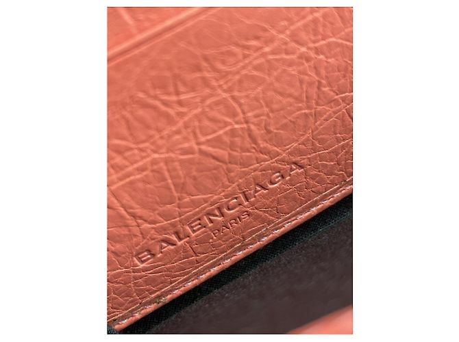 City Cartera de cuero naranja Balenciaga - vista 5