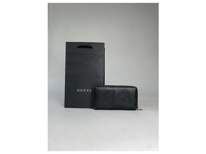 Portafoglio in pelle nera Gucci GG Blooms Nero - vista 2