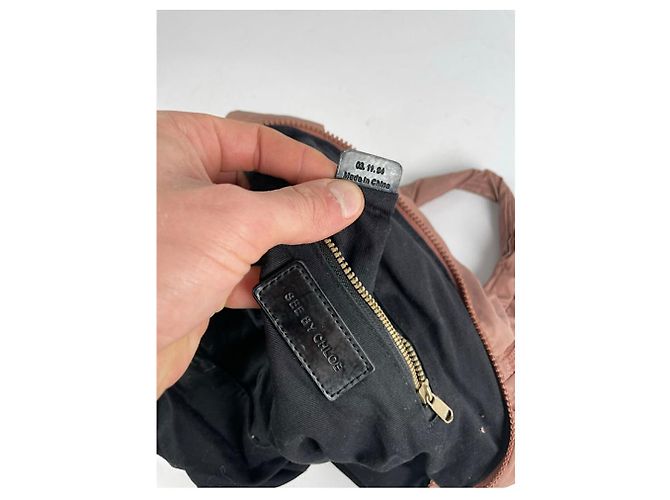 Borsa a mano in poliestere arancione See by Chloé - vista 2