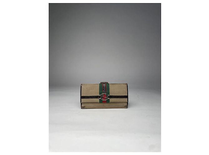 Gucci Marmont Beiger Baumwollgeldbeutel - Ansicht 2