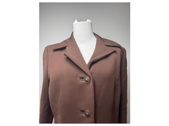 Brauner Polyester-Trenchcoat von Gianni Versace - Ansicht 2