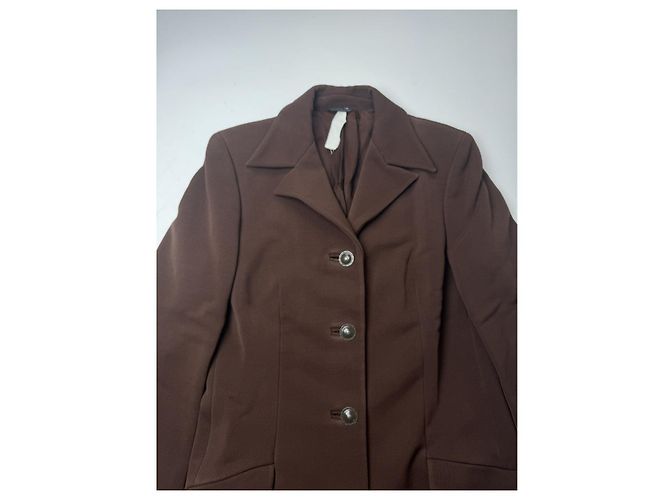 Brauner Polyester-Trenchcoat von Gianni Versace - Ansicht 5