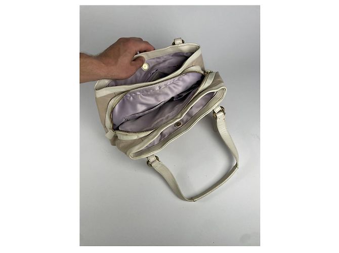 Borsa in pelle bianca Sufflette Signature di Coach Bianco - vista 2