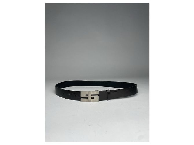 Jil Sander schwarze Leder-Gürtel - Ansicht 4