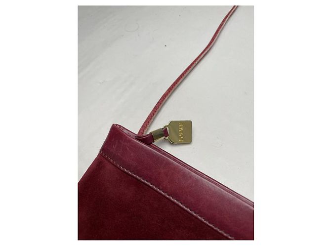 Borsa a mano in pelle bordeaux Loewe Amazona Bordò - vista 4