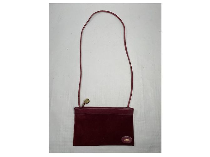 Borsa a mano in pelle bordeaux Loewe Amazona Bordò - vista 5