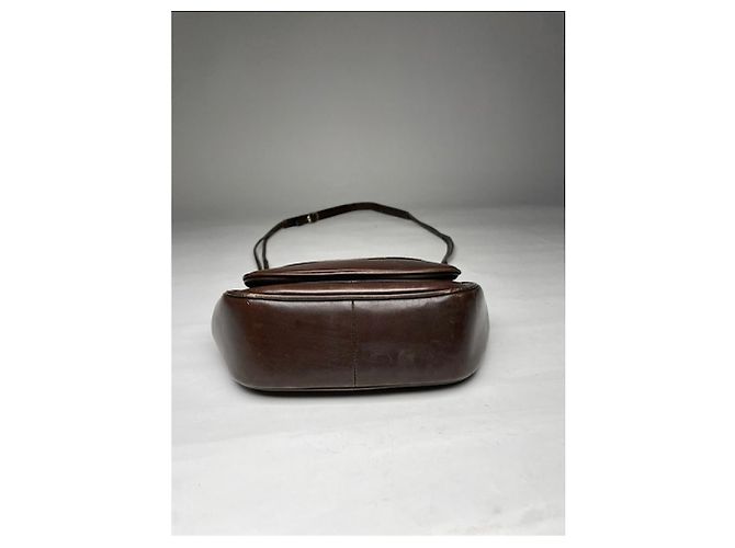 Autre Marque Borsa a mano in pelle marrone non firmata - vista 3