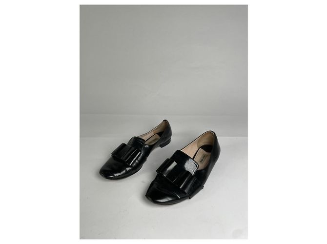 Miu Miu Bailarinas de Charol Negro - vista 4