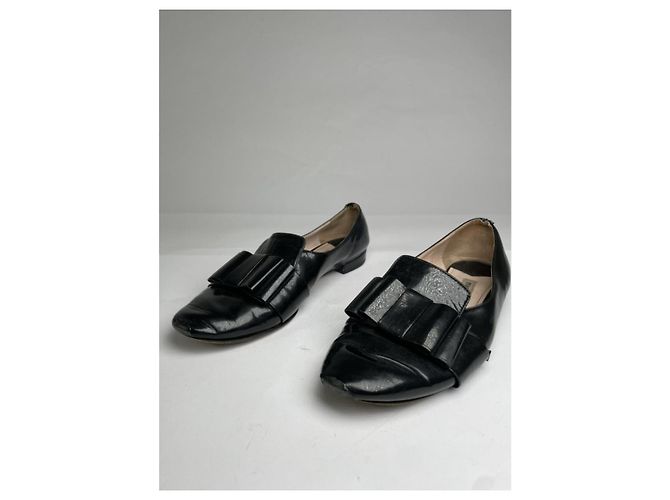 Miu Miu Bailarinas de Charol Negro - vista 5