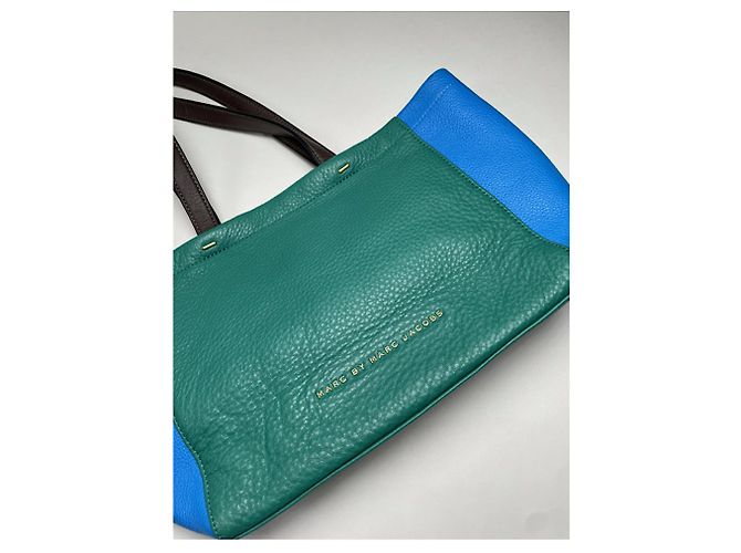 Borsa in pelle verde Marc by Marc Jacobs - vista 2