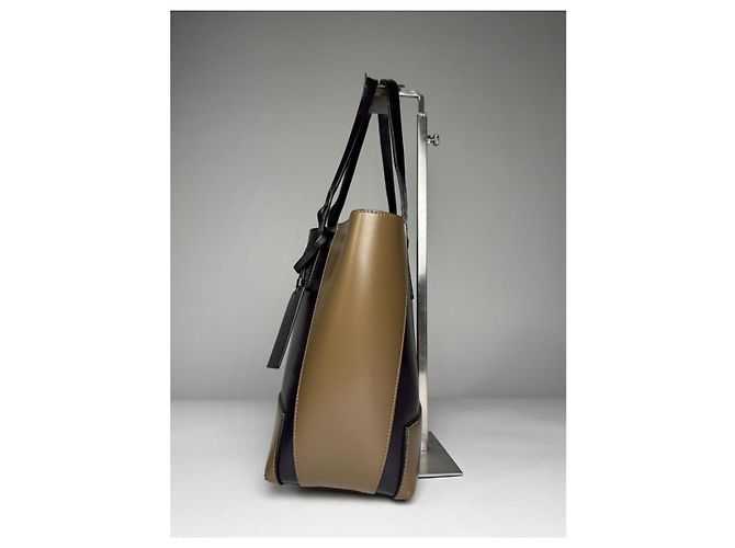 Borsa in pelle viola Marni Porpora - vista 3