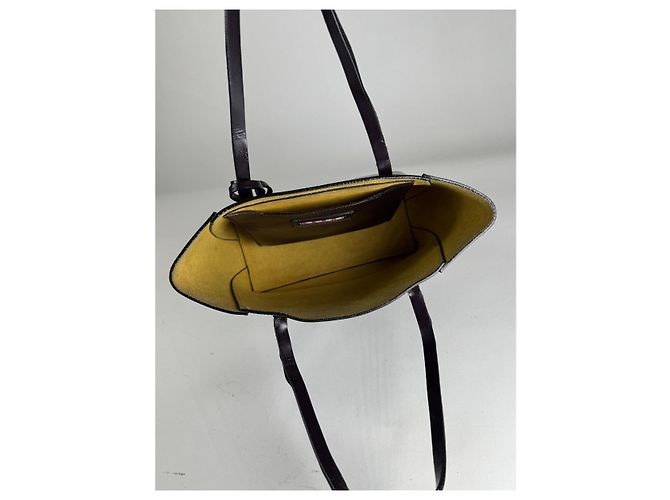 Borsa in pelle viola Marni Porpora - vista 4