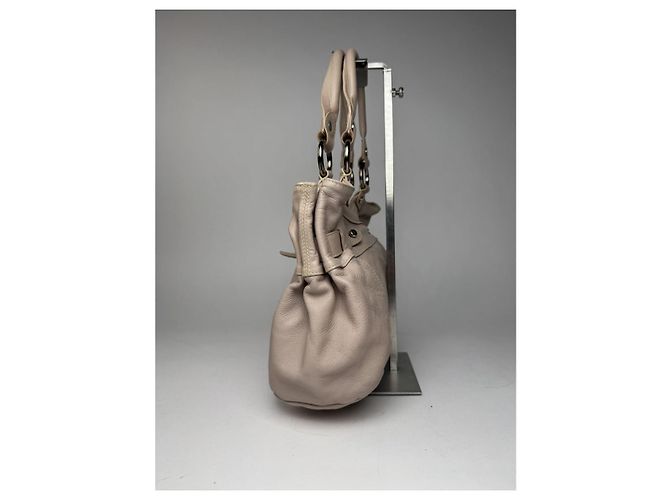Borsa in pelle beige Emilio Pucci - vista 3