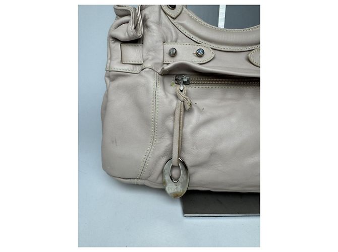 Borsa in pelle beige Emilio Pucci - vista 4