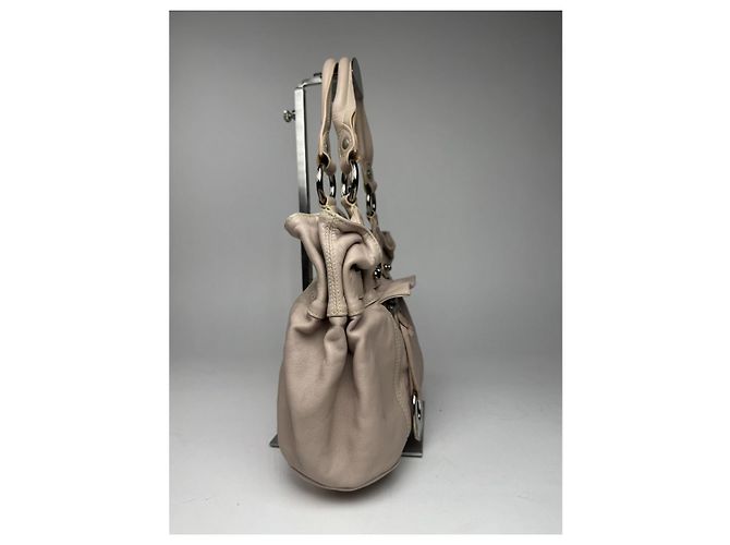 Borsa in pelle beige Emilio Pucci - vista 5