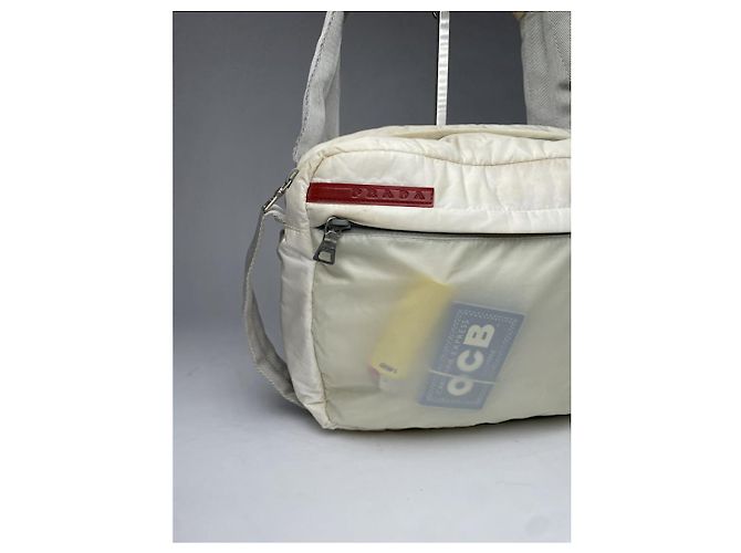 Borsa a tracolla in pelle rosa Prada Cahier Chain - vista 2