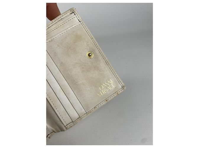 Cartera de cuero blanco Gianni Versace - vista 5