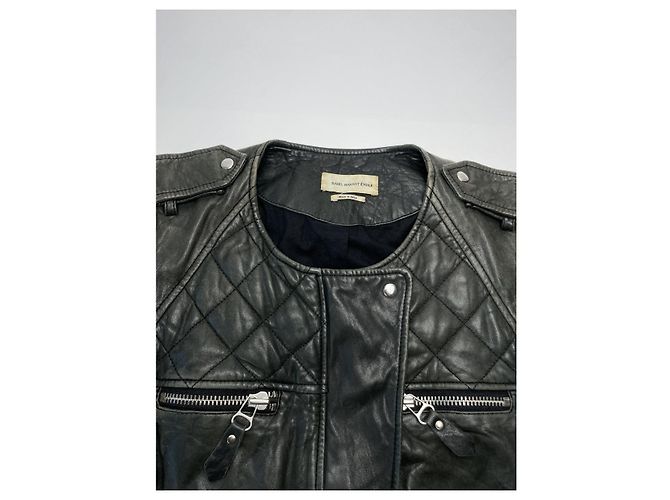Isabel Marant Etoile Schwarze Lederjacke Isabel Marant Étoile - Ansicht 5