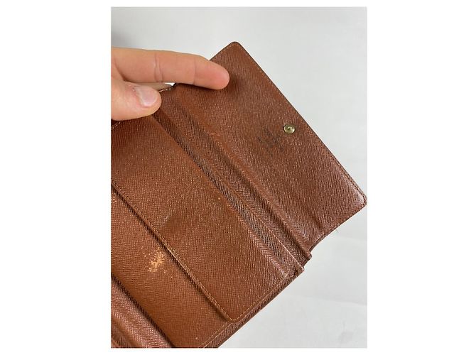 Cartera de cuero marrón Iris de Louis Vuitton Castaño - vista 4